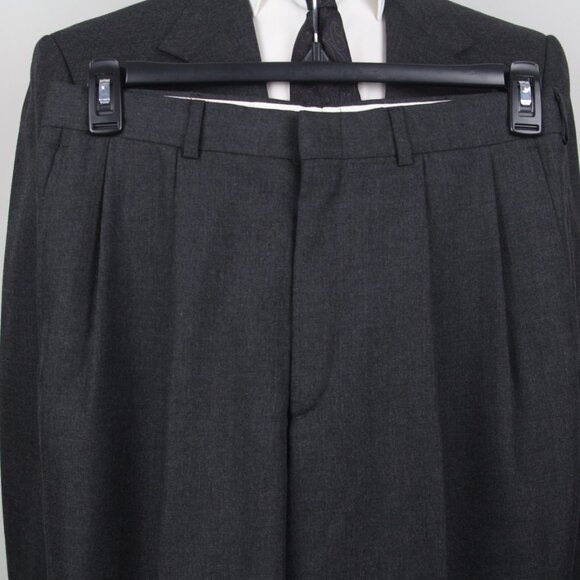 Stafford Mens 2-pc Suit‎ Blazer Jacket 40L Pants Size 30Wx31L Grey Solid E081155 - Picture 11 of 15